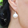 Wabi Sabi Pearl + Sapphire Earrings