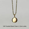14K Gold Petite Pendant - Pebble