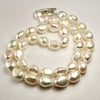 Wabi Sabi White Baroque Pearl Necklace