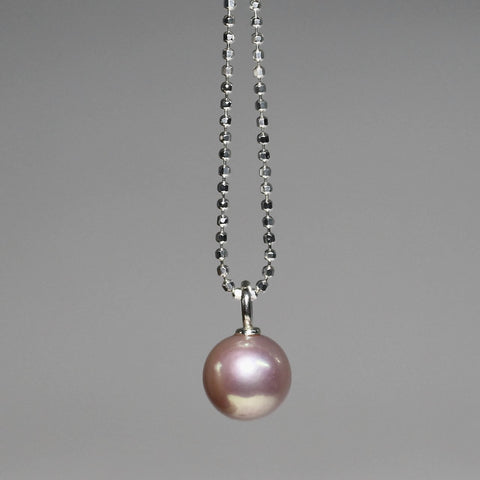 Pink Sphere Pearl Pendant
