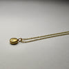 14K Gold Petite Pendant - Pebble + Diamond